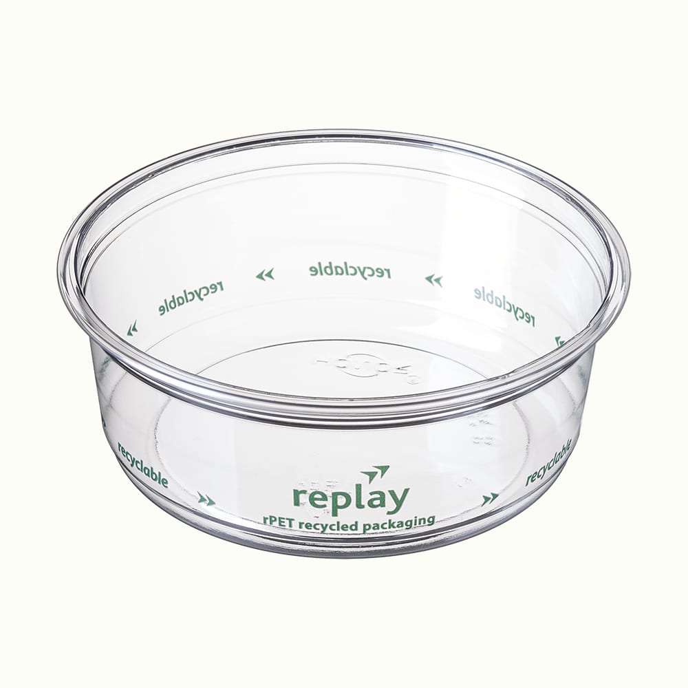 RePlay™ rPET Round Container with Logo Print