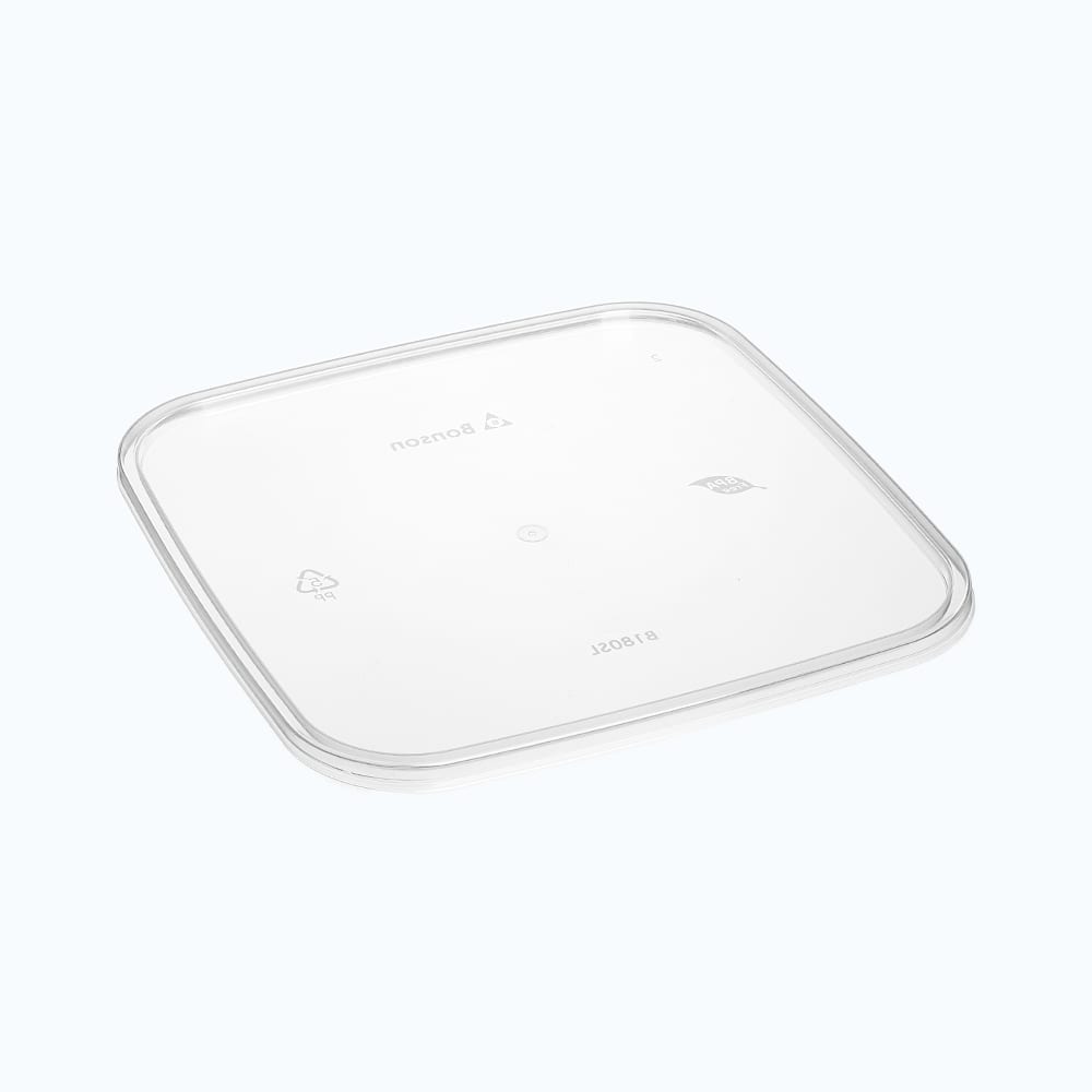 BonWare™ PP Flat Lids for Square Storage Containers