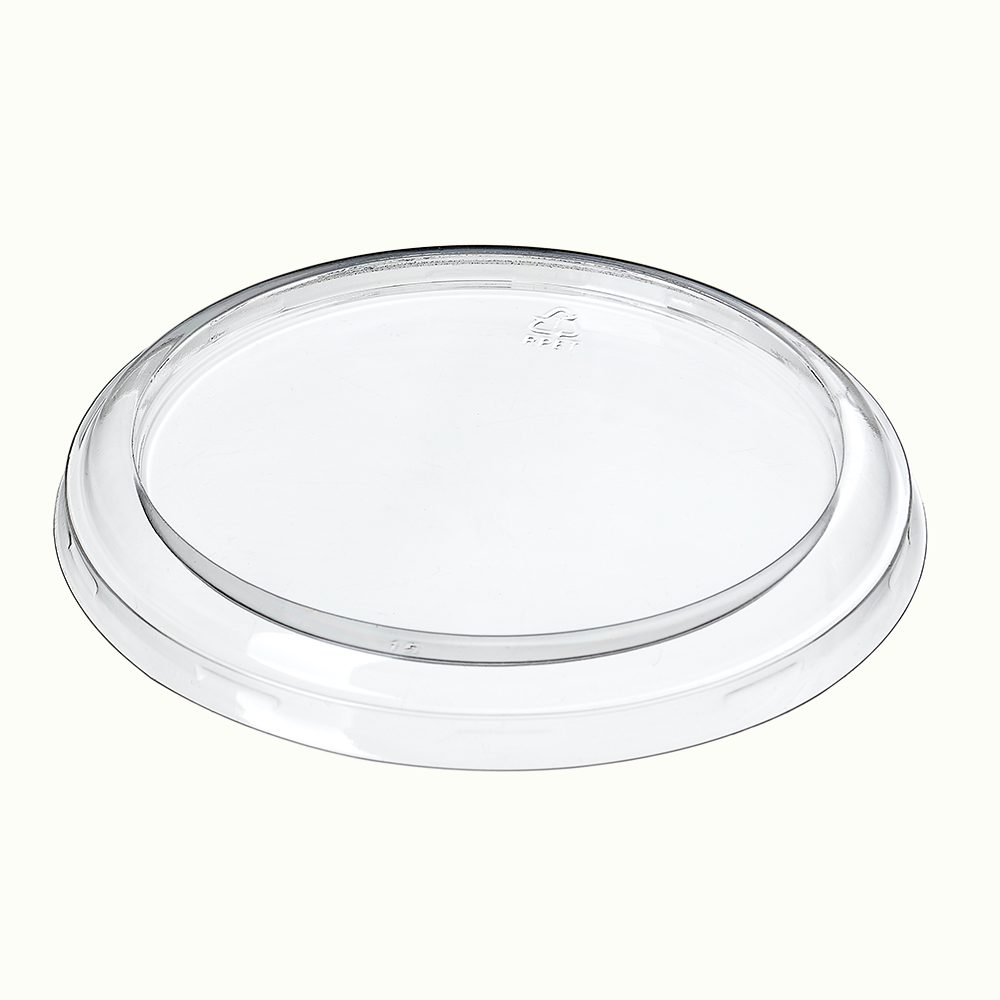 RePlay™ rPET Flat Lid for Clear Round Containers — Ø115.5mm