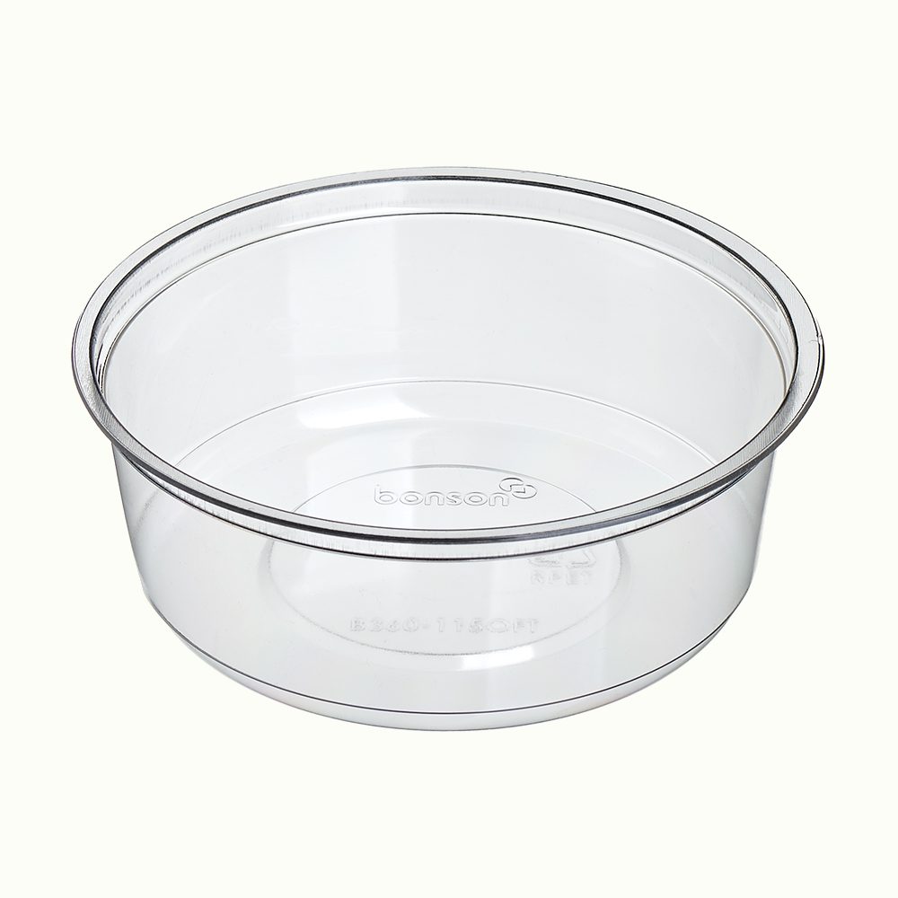 RePlay™ rPET Clear Round Container — Ø115.5mm